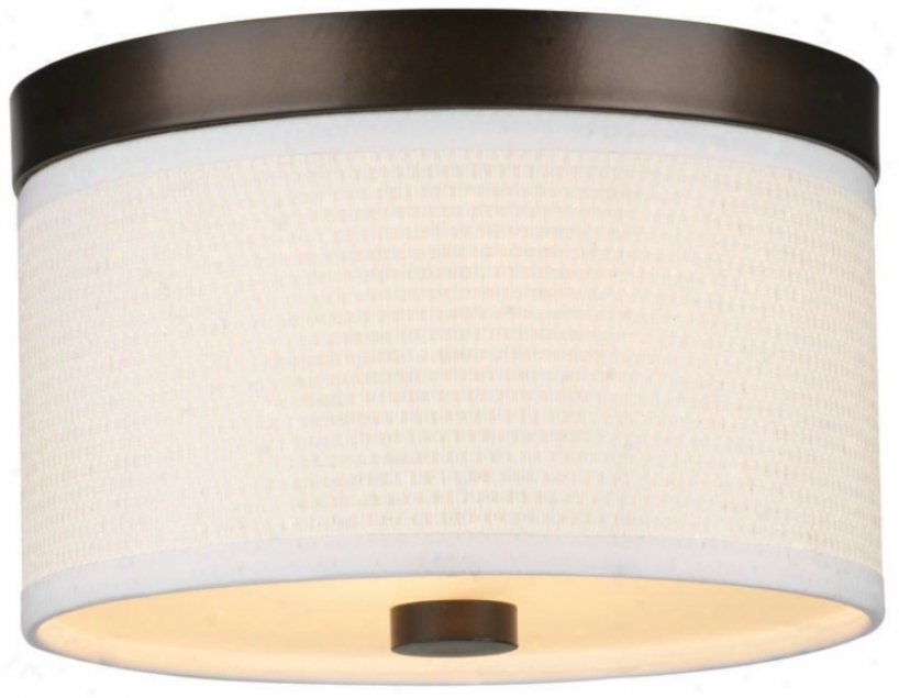 Cassandra White And Alloy of copper 10 1/4" Wide Ceiling Light (j9310)