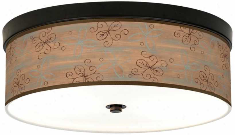 Cdar Lake Giclee Energy Efficient Bronze Ceiling Light (h8795-t9325)