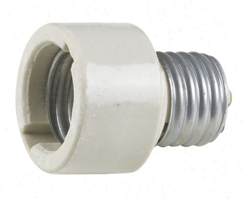 Ceramic Sockey Extender For Medium Base Light Bulbs (15494)