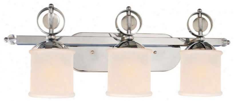 Cerchi Collection 3-light 29 1/2" Wide Chrome Bath Light (x1380)