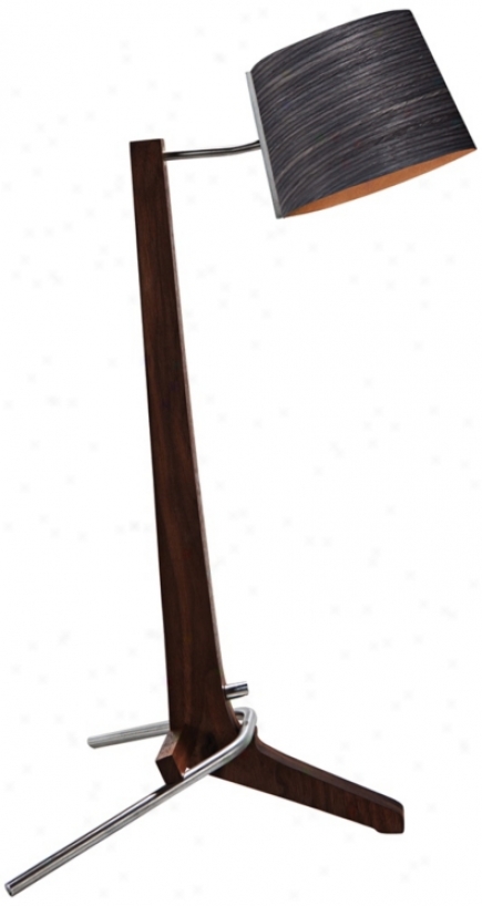 Cerno Silva Black Walnut And Ebony Table Lamp (x6744)