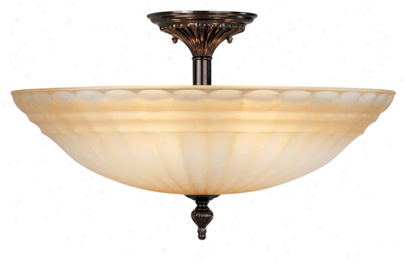 Champagnr Glass 19 3/4" Wide Ceiling Light (45520)