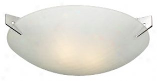 Checkered Acid Frost Glass 13" Wide Ceiling Light Fixture (h3986 )