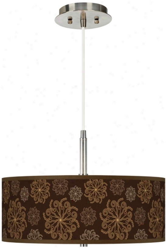 Chocolate Blossom Giclee Pendant Chandelier (g9447-u1612)