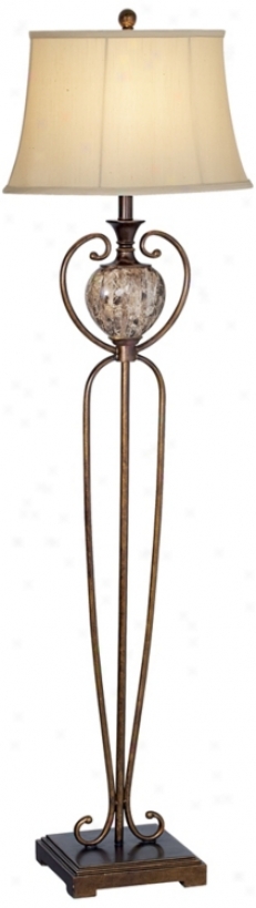 Colonial Riviere Floor Lamp (p8772)