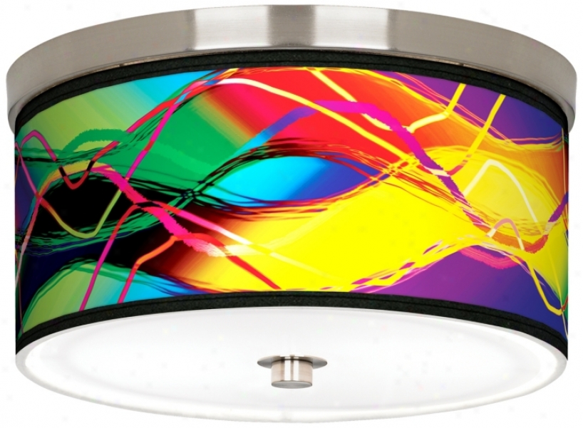 Colors In Motion Nickel 10 1/4" Wide Ceiling Light (j9214-k1610)