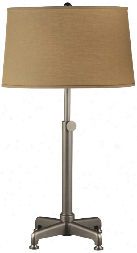 Conception Mission Bronze And Khaki Adjustable Taable Lamp (u9221)