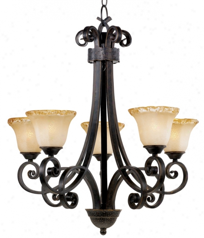 Cordelia Collection Five Illumine Brass Chandelier (26277)