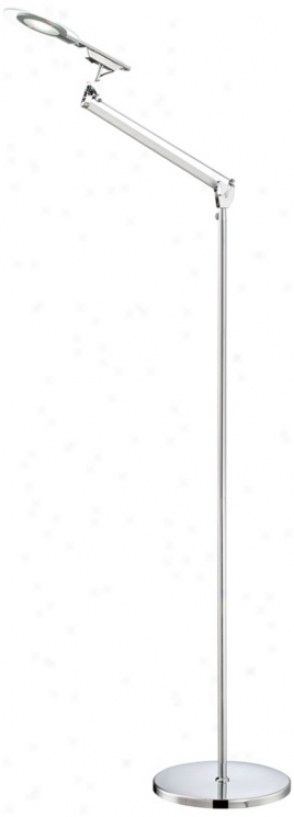 Corona Chrome Adjustable Led Floor Lamp (u8924)