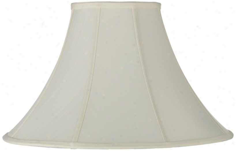 Cream Shantung Lamp Shade 7x18x12 (spider) (19346)