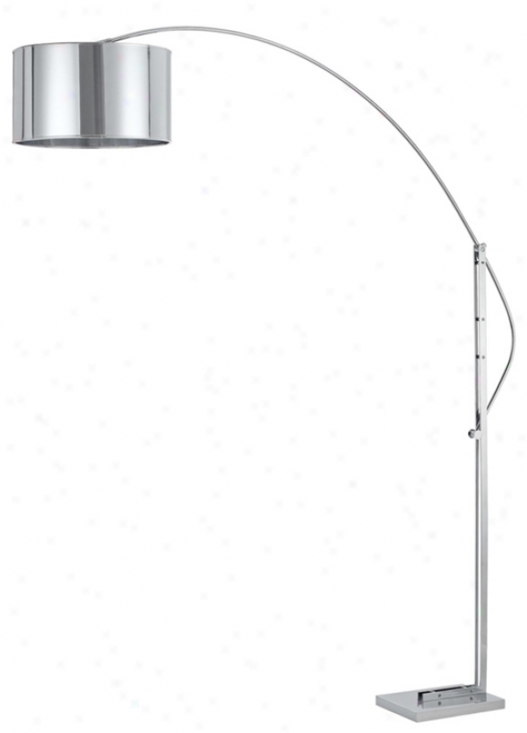 Cristophe Chrome Adjustable Arc Floor Lamp (x4900)