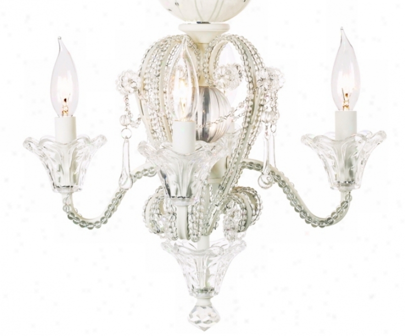 Crystal Bead Candelabra Ceiling Fan Light Kit (01464)