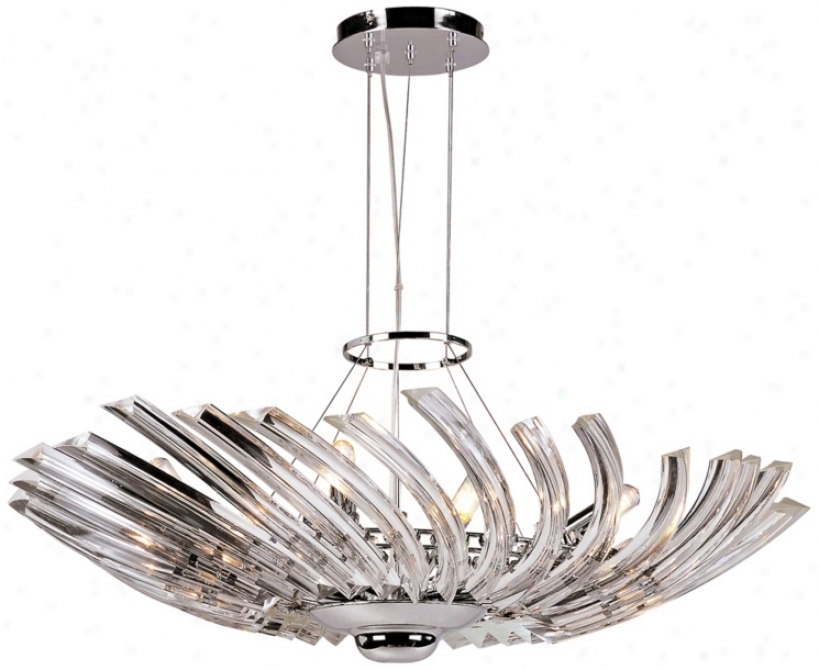 Crystal Propel 32" Wide Silver Pendant Light (x5348)