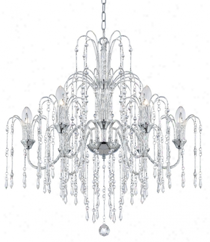 Crystal Rain 29" Wide 6-light Crystal Chandelier (m7013)