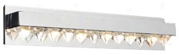 Crystal Row 26" Wide Ada Bathroom Light Fixture (h3847)