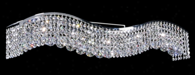 Crystal Wave Ten Light Bathroom Light (50475)