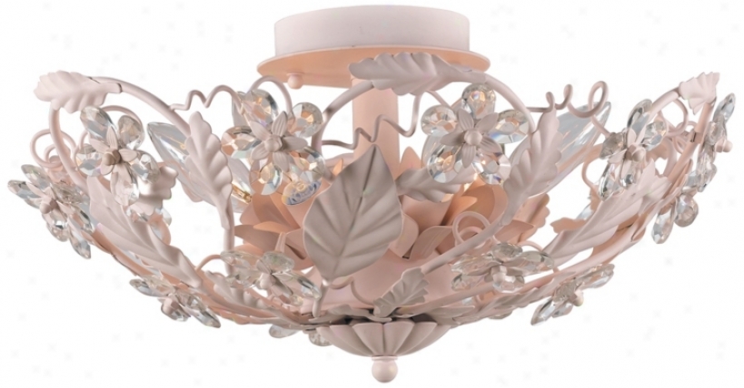 Crystorama Abbie Collecction Blush 16" Wide Ceiling Light (p3227)