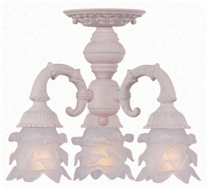 Crystorama Avignon Collection Blush 13" Wide Ceiling Light (p3241)