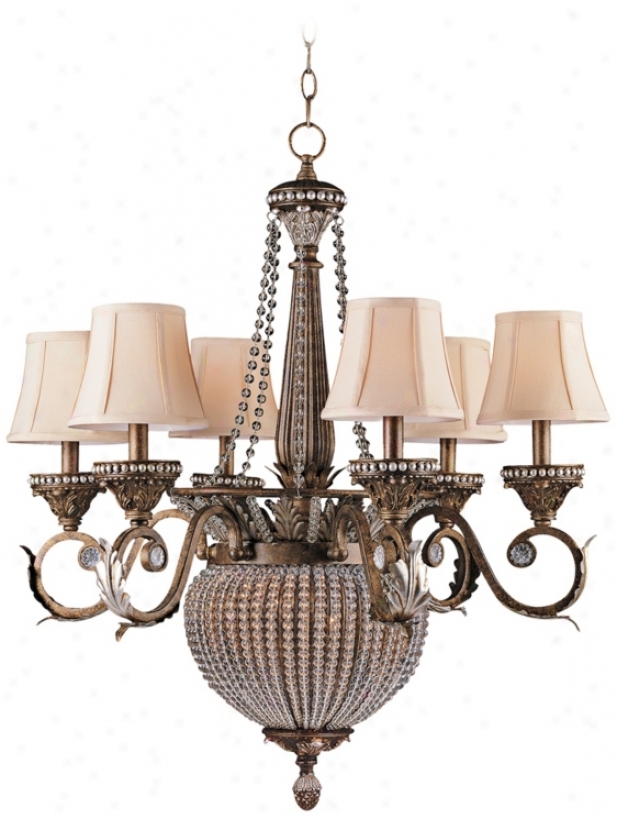 Crystorama Roosevelt Assemblage Patian 6 Light Chandelier (p9692)