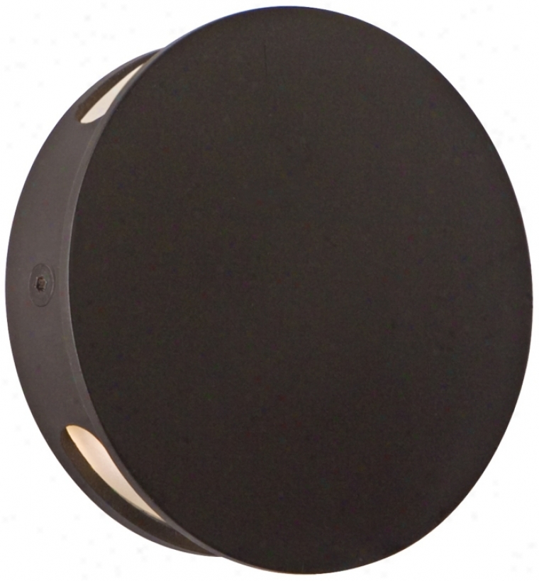 Csl Disc Double Bronze 4 3/4" Wide Led Wall Light (m9147)