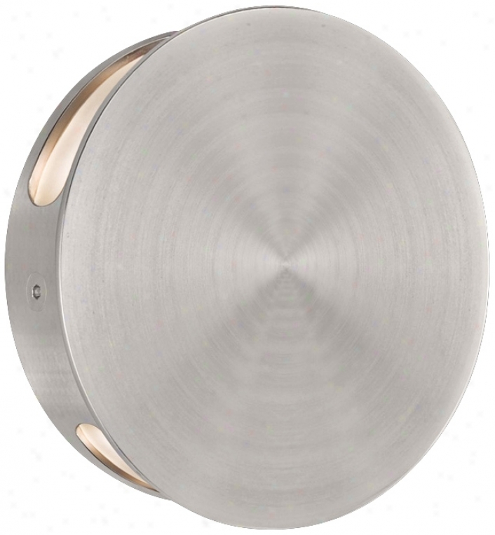 Csl Disc Double Satij Aluminum 4 3/4" Wids Led Wall Light (t0089)