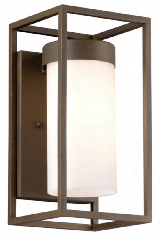 Cube Collection Bronze 12" High Outdoor Wall Light (l0329)