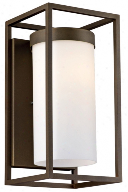 Cube Collection Bronze 16" High Outdoor Wall Light (m2156)