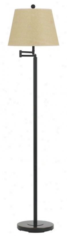 Dark Bronze Finish Metal Oscillate Arm Floor Lamp (t7958)