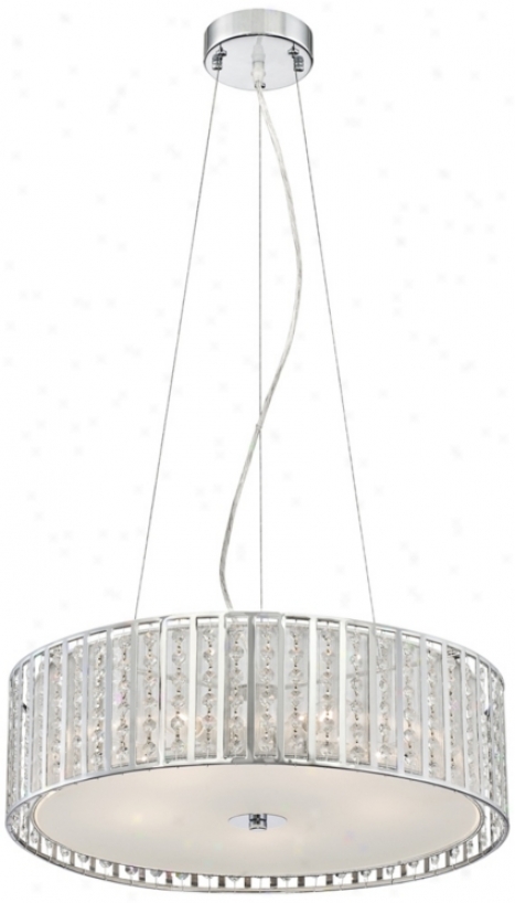 Dazzle 5-light 20" Wide Crystal Drum Pendant Daybreak (v8476)