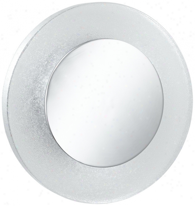 Disc Chrome And Clarify Glass Led Wall Sconce (u8245)