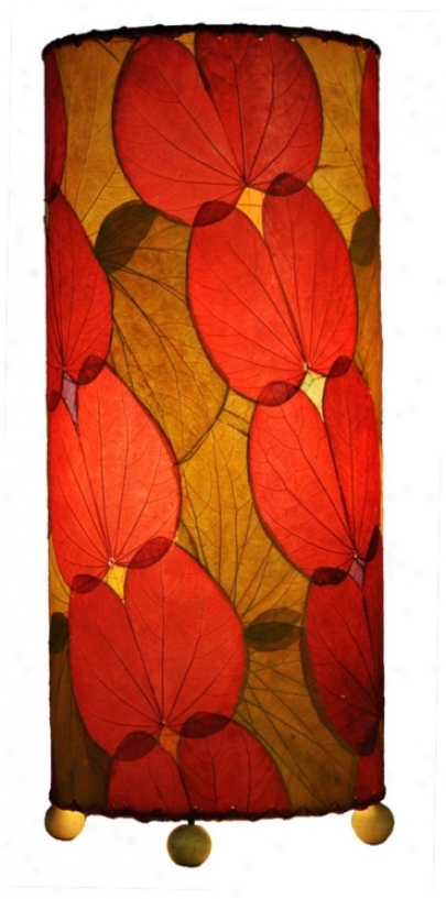 Eangee Red Butterfly Uplight Table Lamp (w9033)