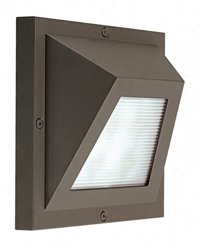 Edge Led Bronze 6" High Ada Outdoor Wall Light (h3167)