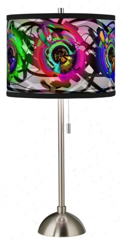 Electric Neon Giclee Style Art Screen Table Lamp (60757-89456)