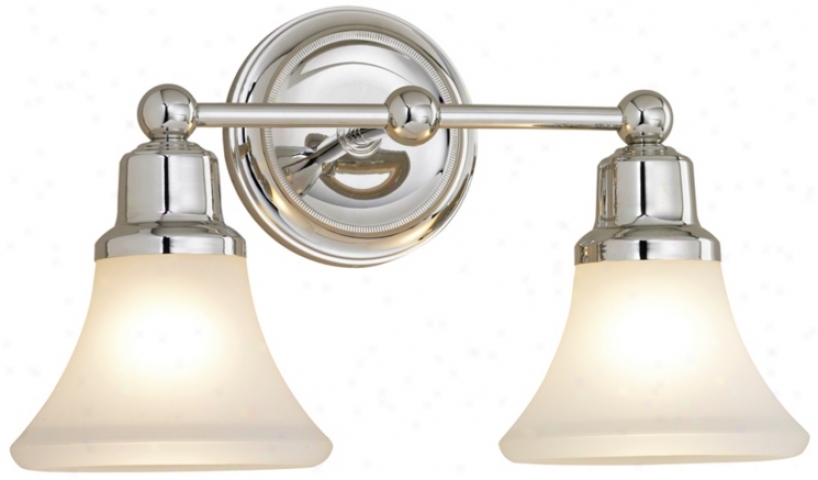 Elizabeth Polished Nickel Two Light Bath Fixture (87644)