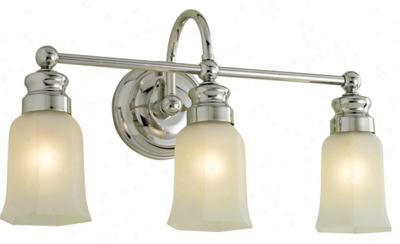 Emily 20 1/2" Spacious Chrome Bath Triple Light Fixture (87755)