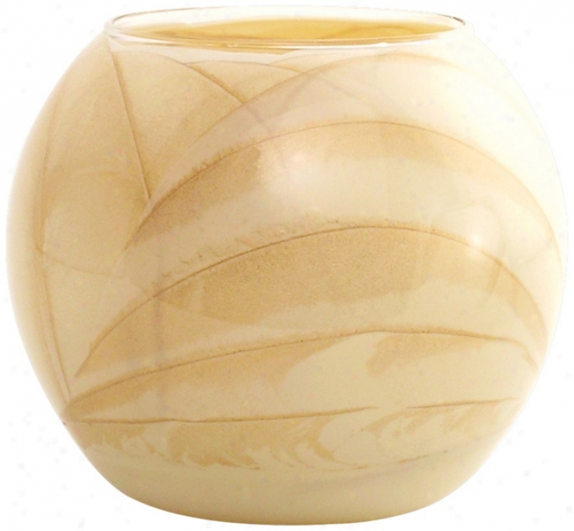 Esque&#8482; 4" Ivory Candle Globe With Gift Box (w6549)