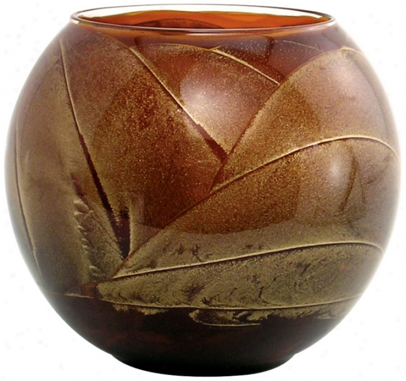 Esque&#8482; 4" Mahogany Candle Globe With Gift Box (w6550)