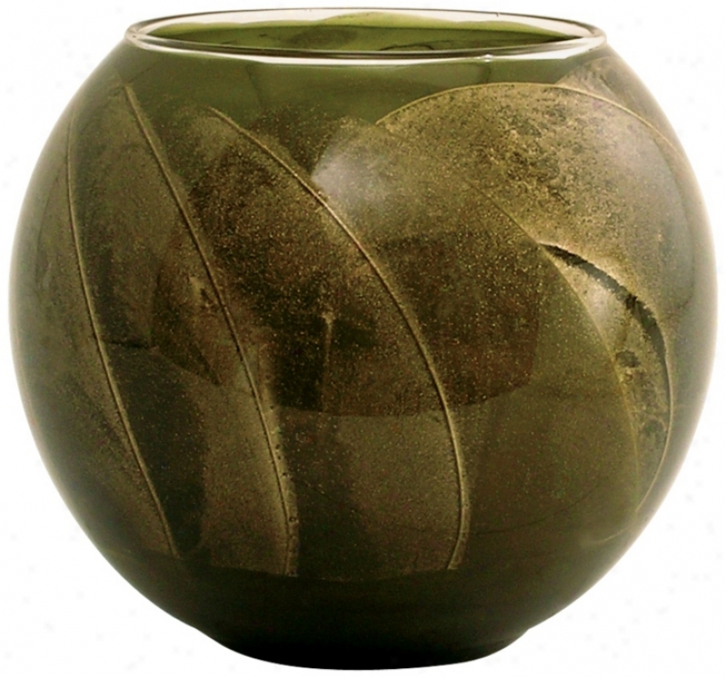 Esque&#8482; 4" Olive Candle Globe With Gift Box (w6551)