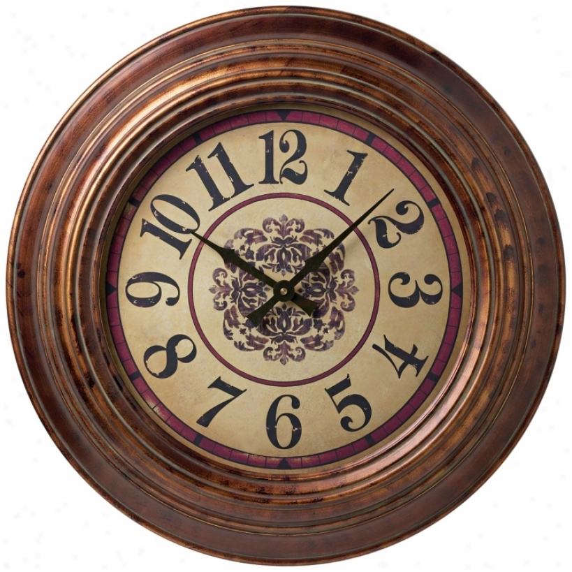 Essex Station 23 3/4" Wide Round Wall Clock (m0620)