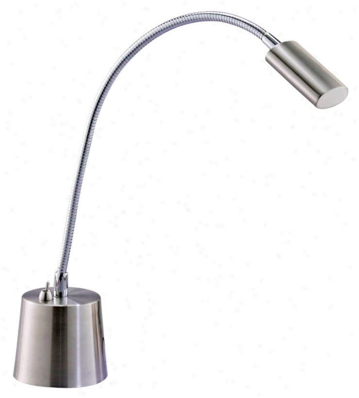 Eternity Satin Steel Led Goseneck Desk Lamp (60557)