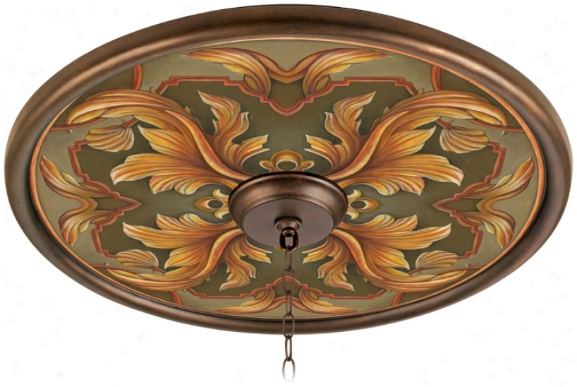 Etruscan West 24" Giclee Bronze Ceiling Medallion (02777-g7133)