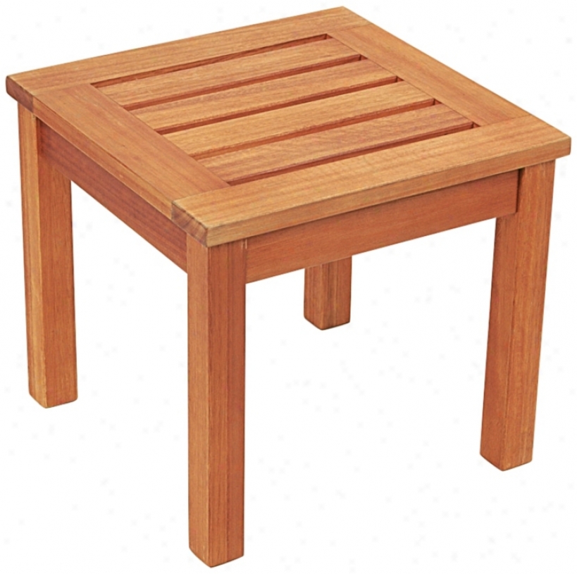 Eucalyptus Natural Outdoor Side Table (m7934)