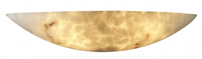 Faux Alabaster Sliver Wall Sconce (61063)