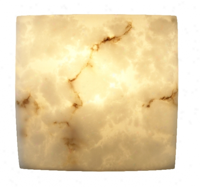 Faux Alabaster Square Wall Bulwark (61489)