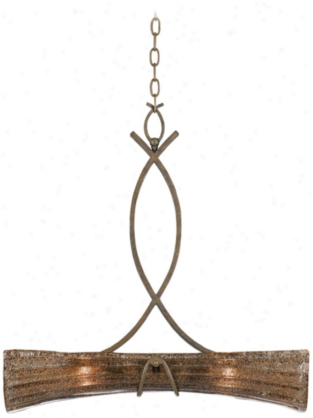 Fiji Collection Aged Bronze Pendant Chandelier (g6739)