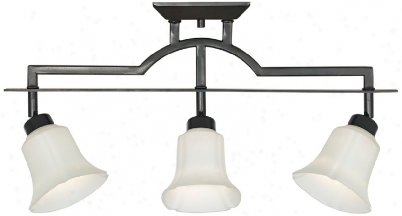 Flatiron Oil-rubbed Bronze 3-light Ceiling Fixture (n9512)