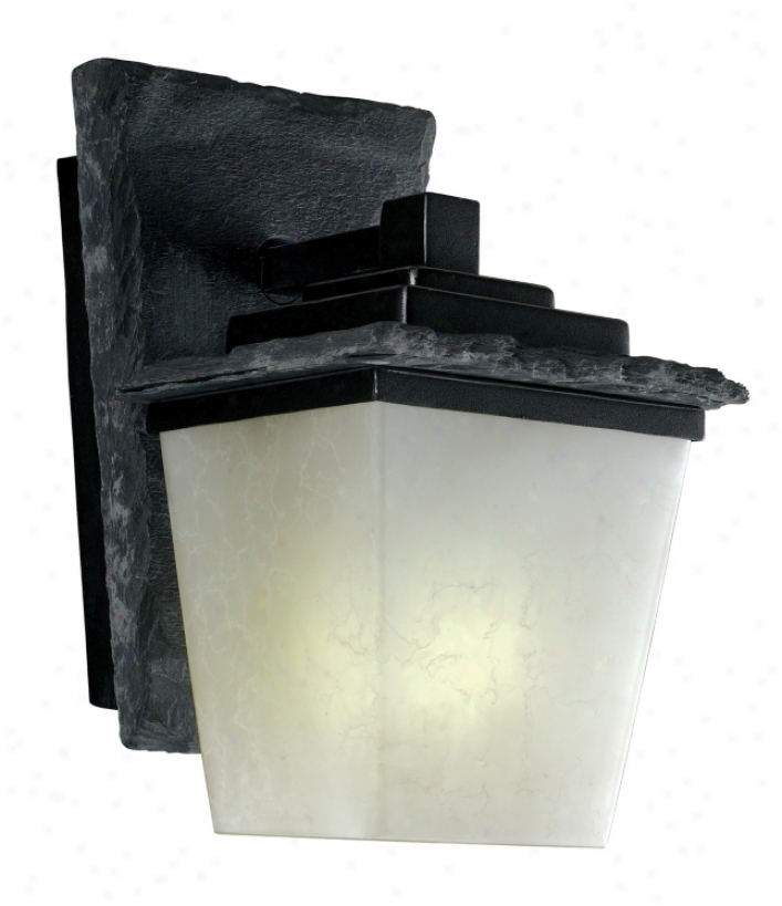 Flintridge 11" Oppressive Fluorescent Outdoor Wall Light (30627)