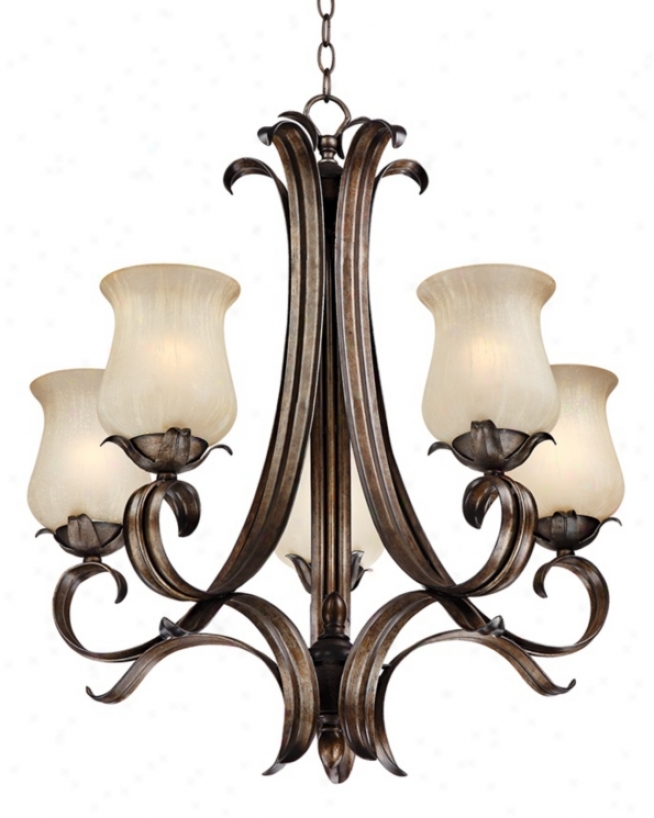 Floret Collectino Bronze 25 1/2" Wide Chandeljer (k5833)