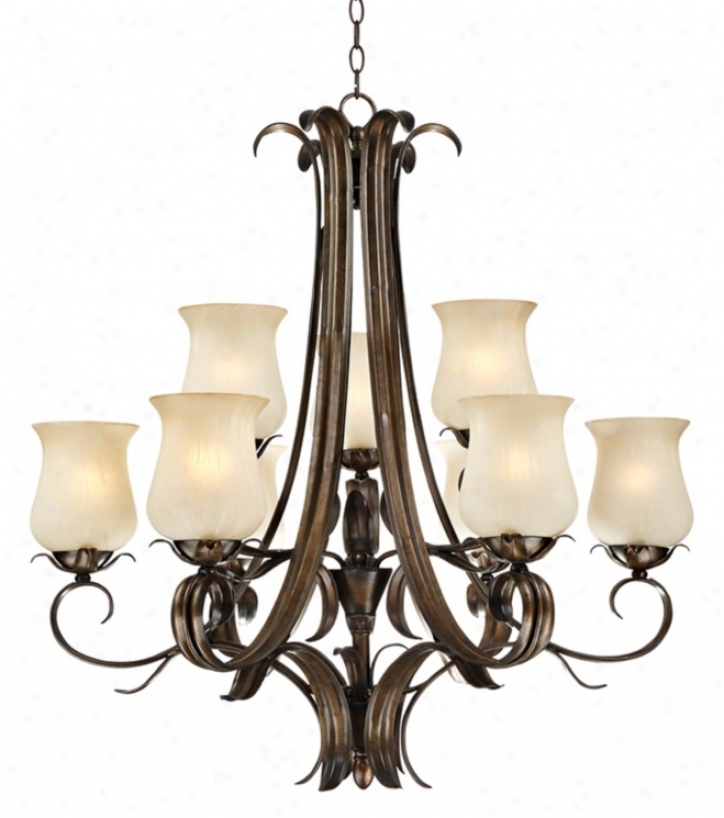 Floret Collection Bonze  32 1/3" Wide Chandelier (k5837)