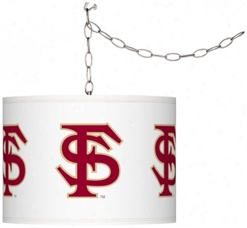 Florida State University 13 1/2"w Plug-in Swag Chandelier (f9542-y3552)